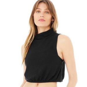 Alo Yoga. | Soho Mock Neck Tank - Black